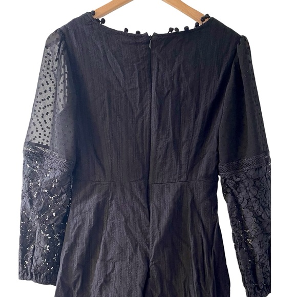 ❤️ Lulus ‘Modern Menagerie’ Black Lace Cutout Midi Dress - Picture 8 of 12